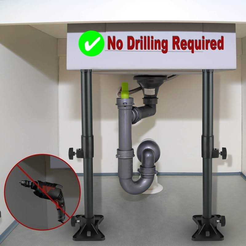 Undermount Sink Support Repair Brackets YMOBBU Undermount Sink Repair Kit System Kitchen Sink Adjustable Brackets