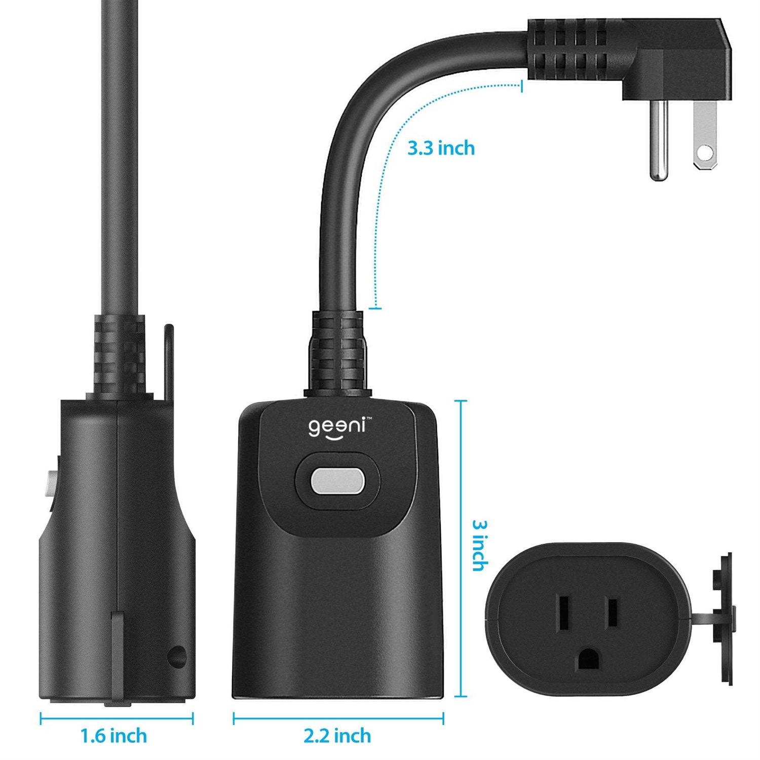 Geeni Indoor/Outdoor Smart Plug Weatherproof