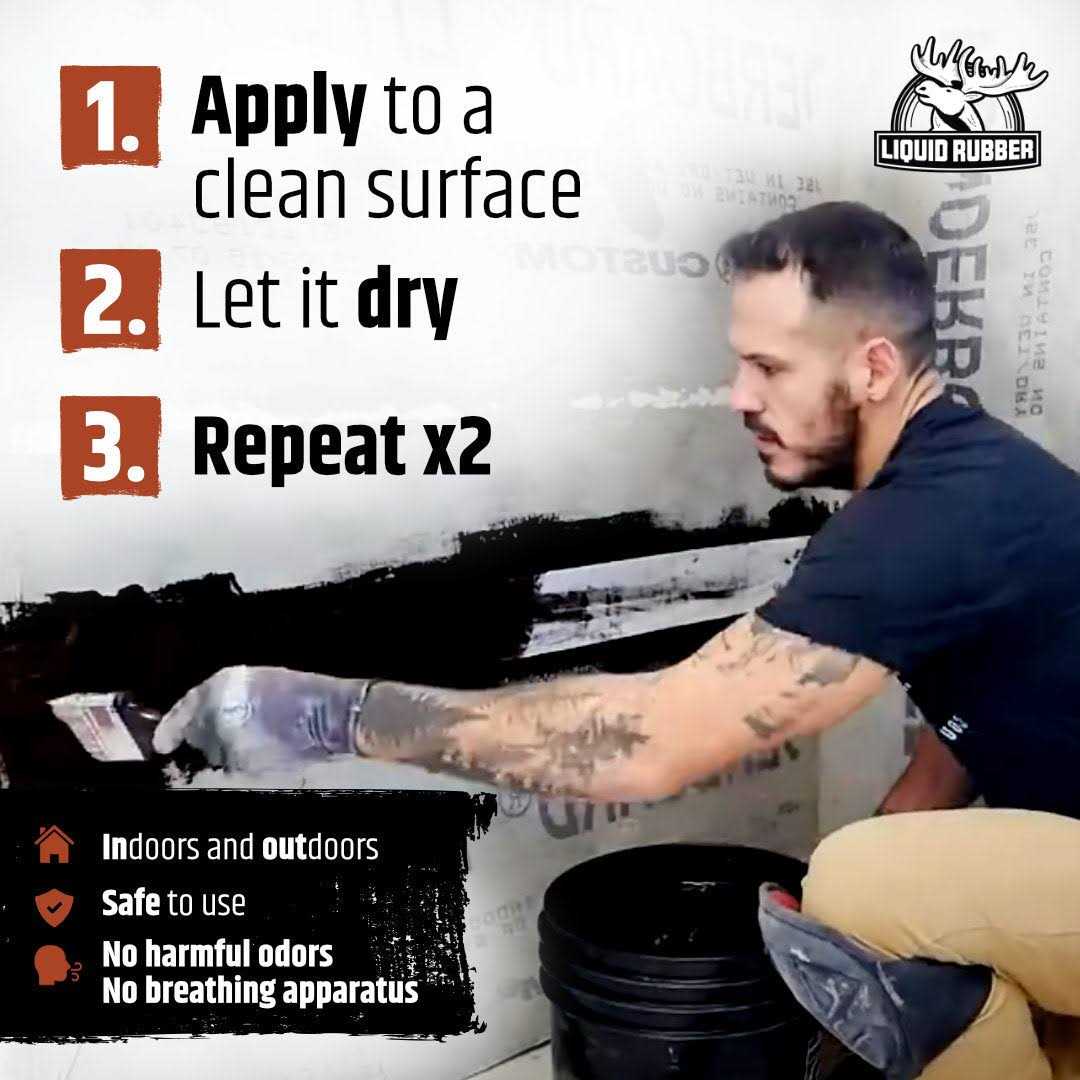 Liquid Rubber Concrete Foundation and Basement Sealant Indoor & Outdoor Waterproof Coating