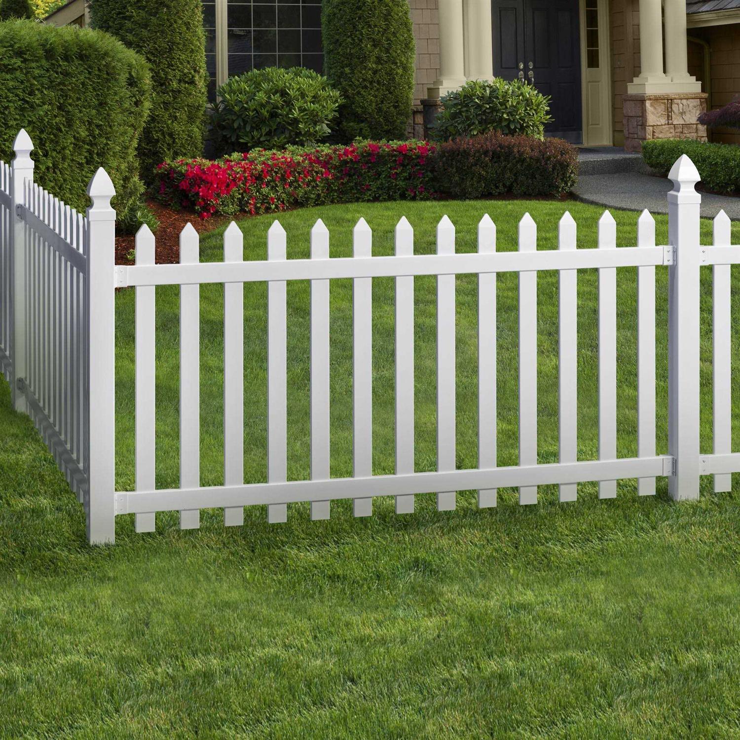 Outdoor Essentials 4 in. x 4 in. x 72 in. White Blank Vinyl Fence Post