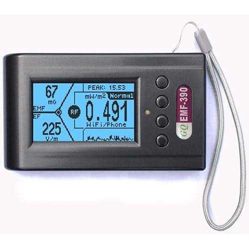 Advanced GQ EMF-390 Multi-Field Electromagnetic Radiation 3-in-1 EMF ELF RF Meter