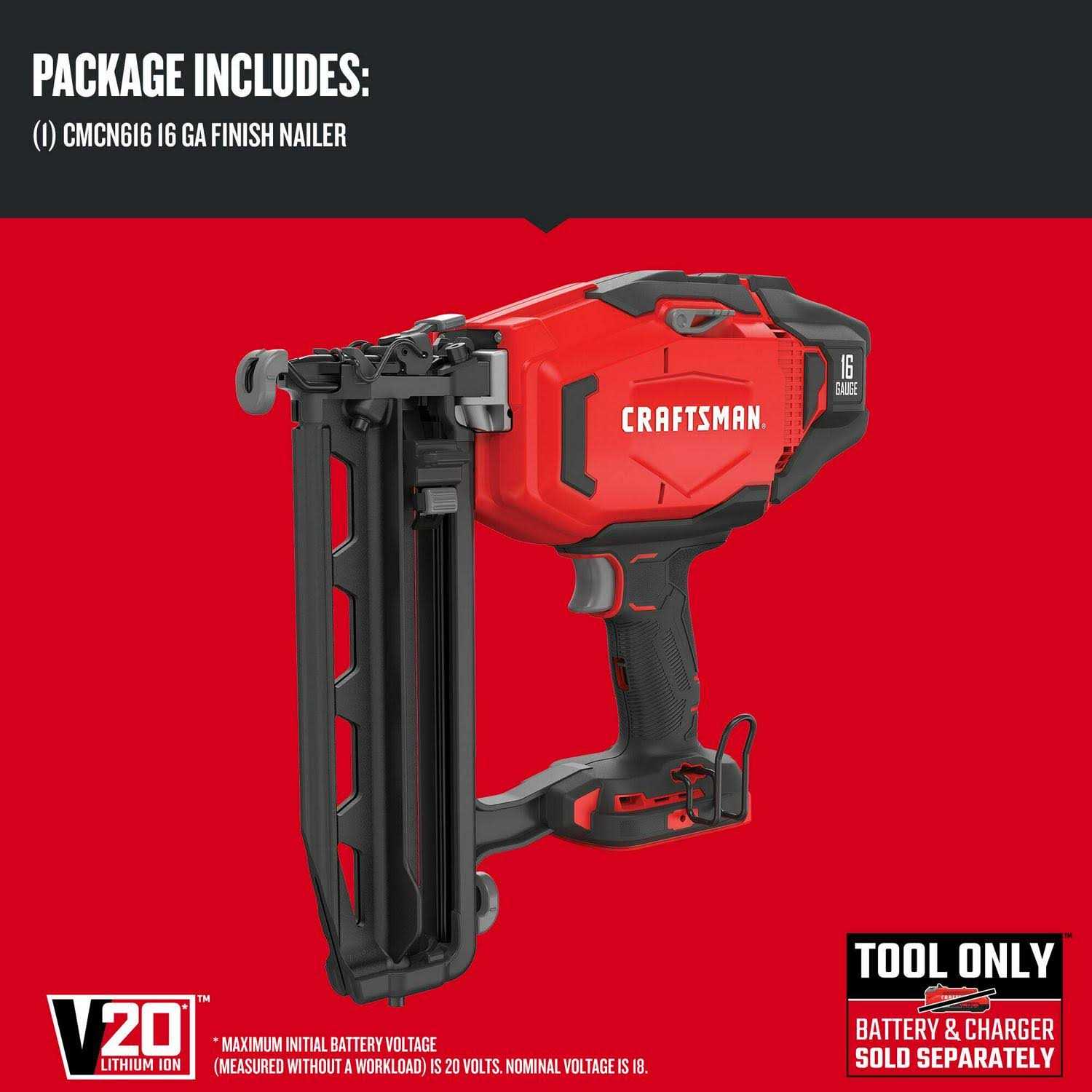 CRAFTSMAN 2.5-in 16-Gauge Cordless Finish Nailer