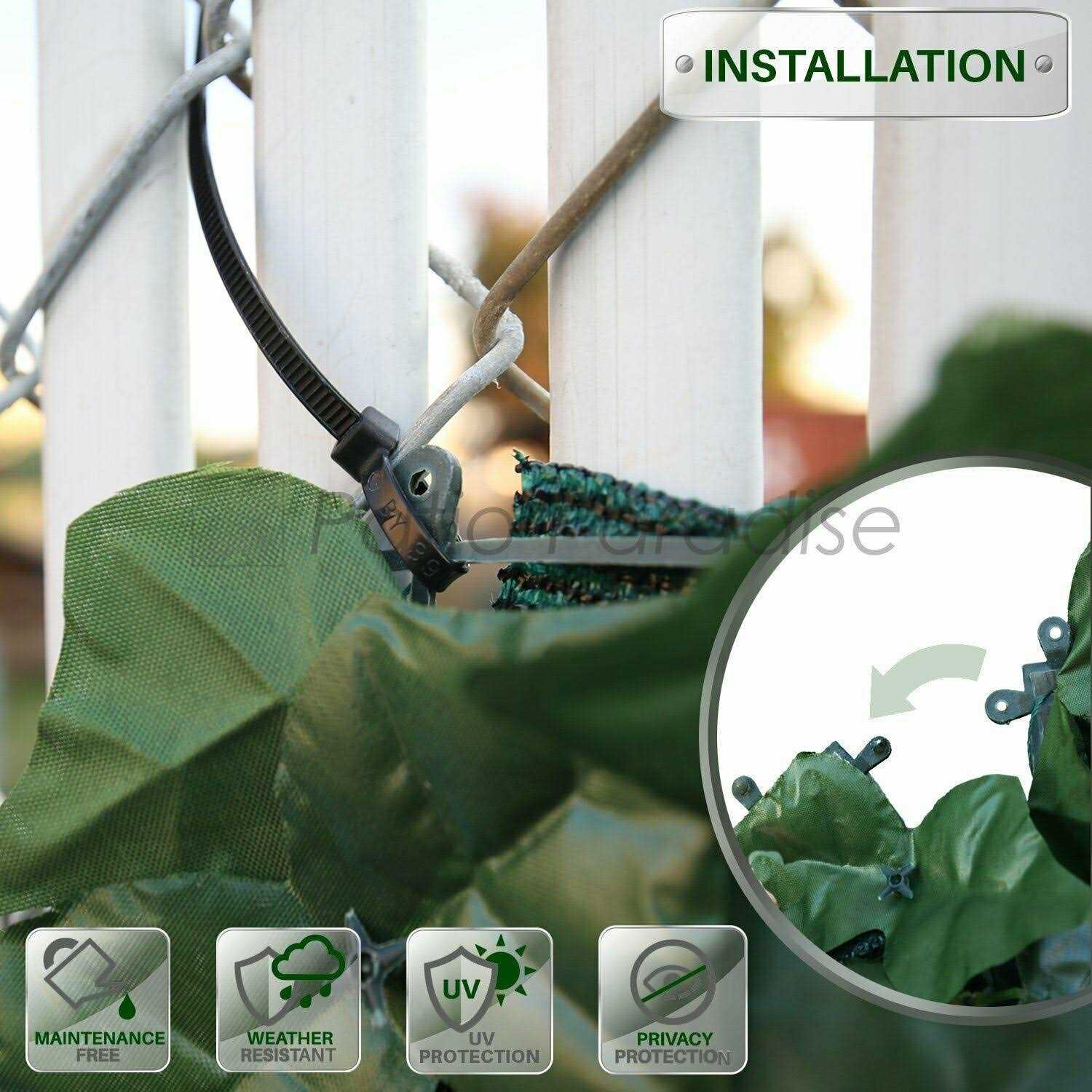 Patio Paradise Faux Ivy Privacy Fence Screen with Mesh Back-Artificial Leaf Vine Hedge Outdoor Decor-Garden Backyard Decoration Panels