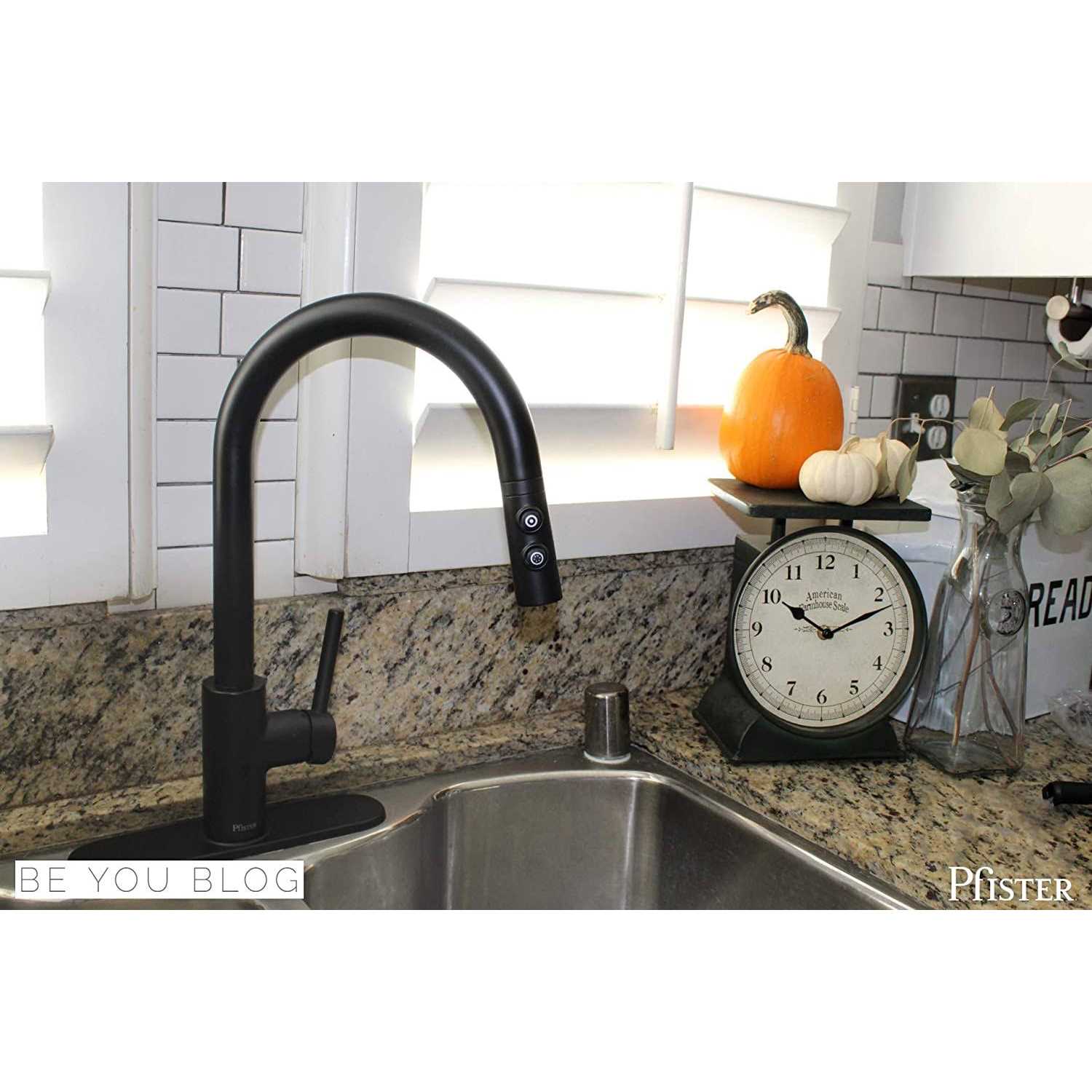 Pfister Stellen 1-Handle Pull Down Kitchen Faucet LG529-SAB