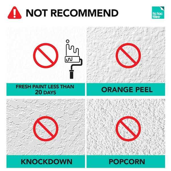 Tic Tac Tiles 4-Sheet Peel and Stick Self Adhesive Removable Stick on Kitchen Backsplash Bathroom 3D Wall Stone Tiles