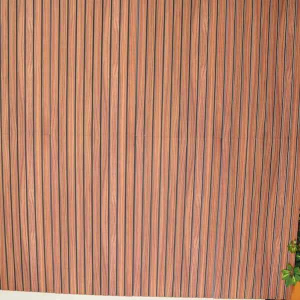 Dundee Deco Brown Faux Wood Styrofoam 3D Decorative Wall