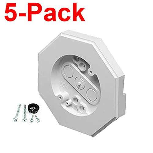 iMBAPrice Vertical Siding Lamp Octagon Mounting Kit with Built-in Box for Outdoor Smooth Flat Surface on all