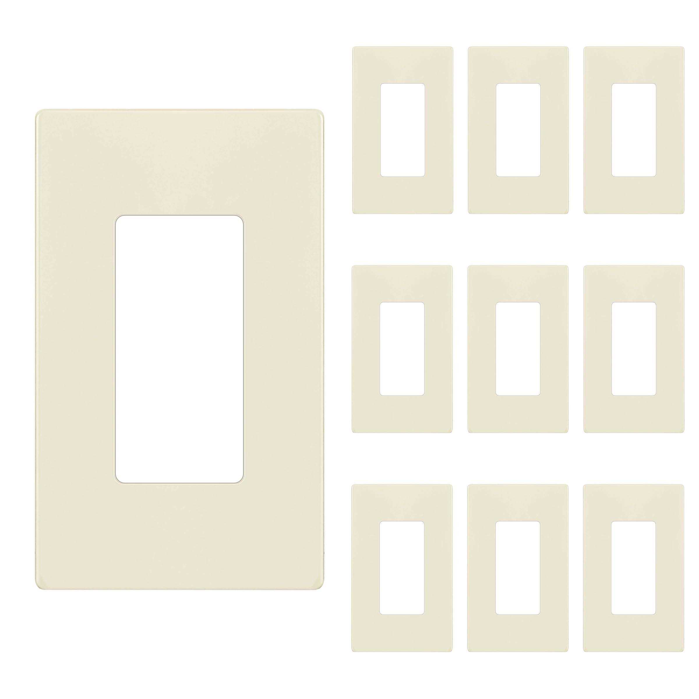 Enerlites Elite Series 1-Gang Screwless Decorator Wall Plate