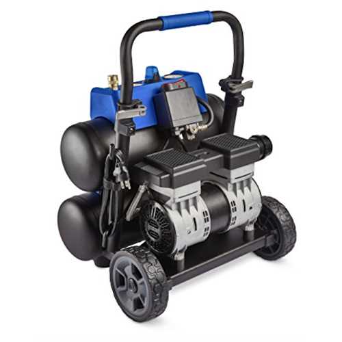 Kobalt Quiet Tech 4.3-Gallons Portable 150 Psi Twin Stack Quiet Air Compressor Rubber | 3320447