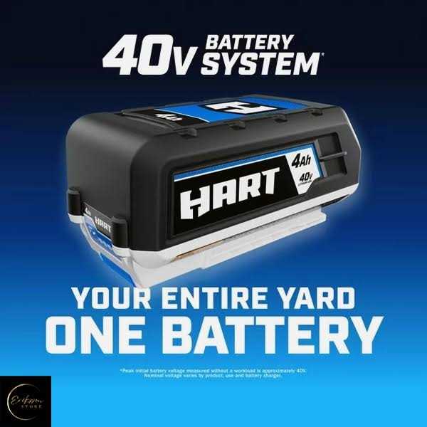 Hart 40-Volt Lithium-Ion 4.0Ah Battery