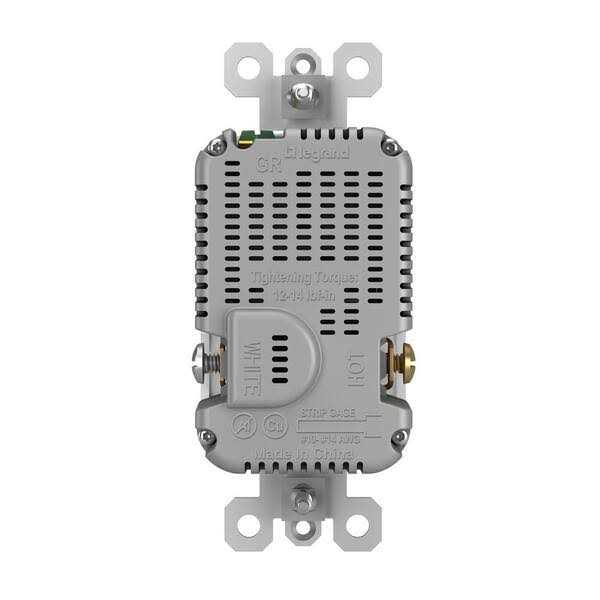 USB Decorator Wall Plate, White, 6.0A, 15-Amp