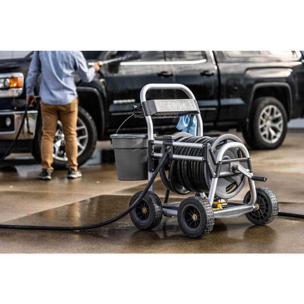 Gorilla 250 ft. Aluminum Heavy-Duty Hose Reel Cart