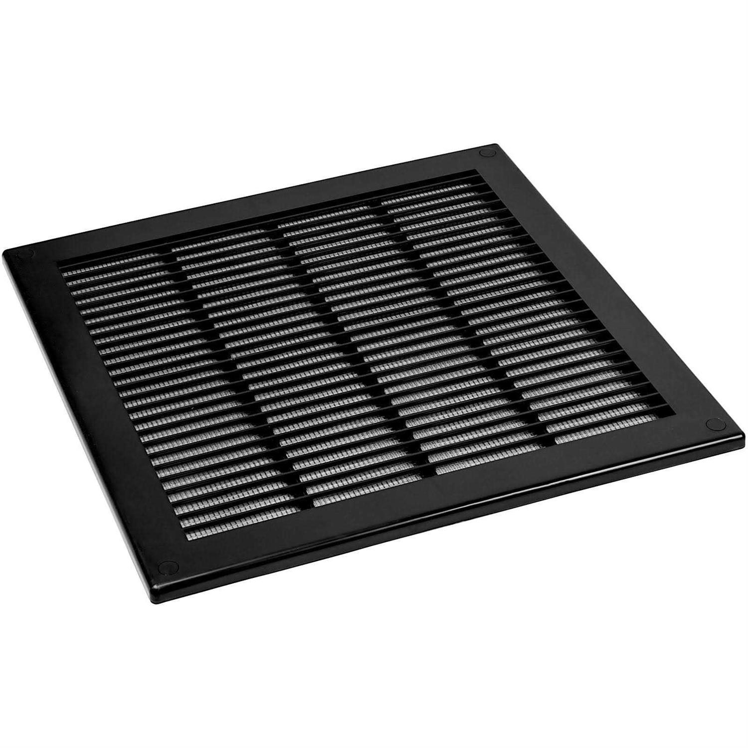 Ecopro Vent Square Vent Grille with Protective mesh. Lightweight Plastic Ventilation Register/Cover. Indoor and Outdoor Soffit