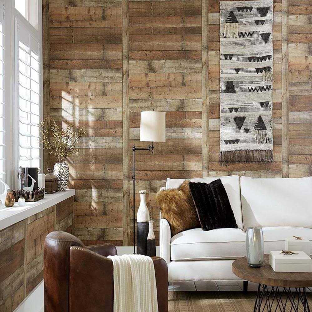 japhad Smooth Weathered Barnboard Mdf Wall Panel Z71LY1394809600