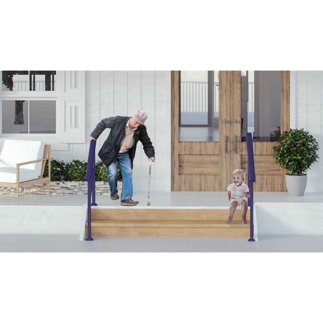 cHR 6 Steps Outdoor Handrails for Outdoor Steps