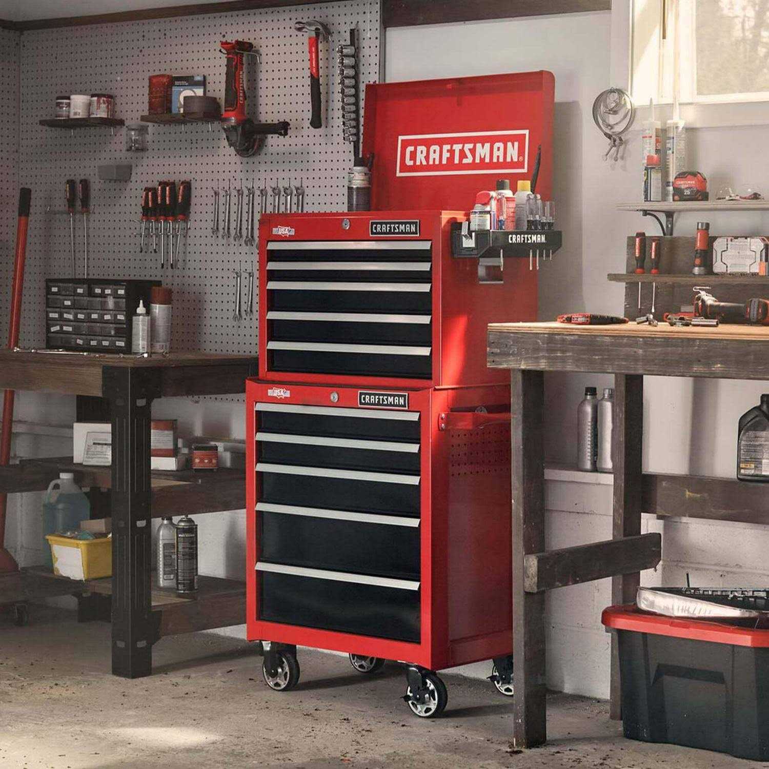 Craftsman 2000 Series 26-in W x 19.75-in H 5-Drawer Steel Tool Chest CMST98263RB