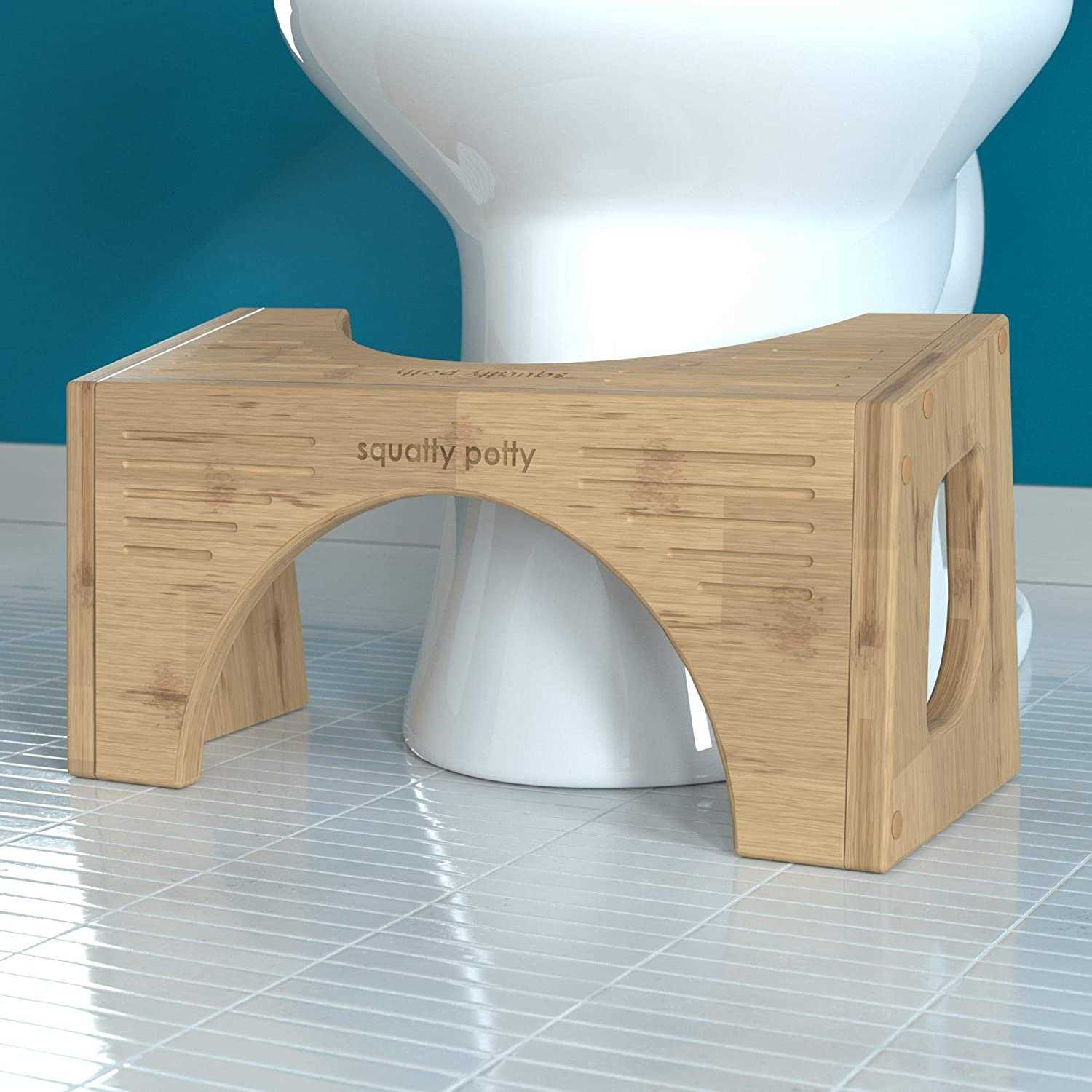 Squatty Potty Bamboo Flip Toilet Stool