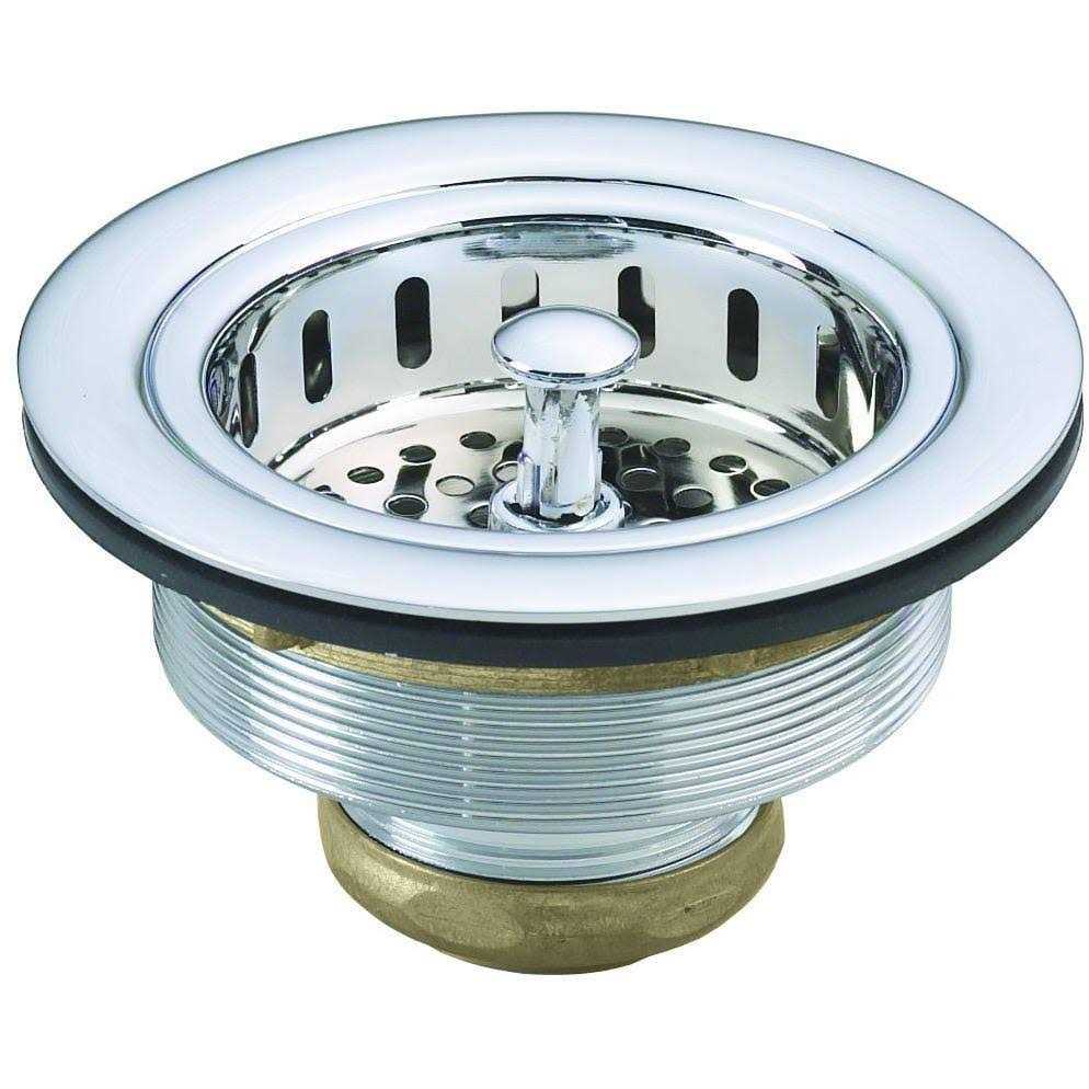 Westbrass Post Style Large Kitchen Basket Strainer D214-62