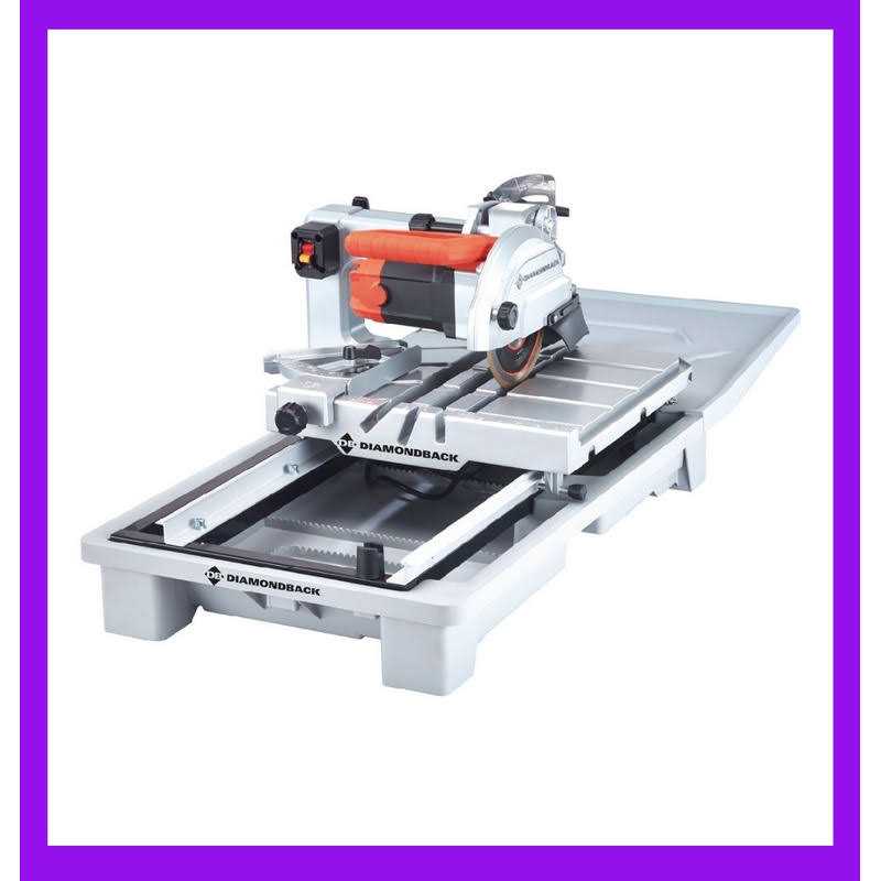 Diamondback 10 Amp 7 in. Wet Tile Saw with Sliding Table