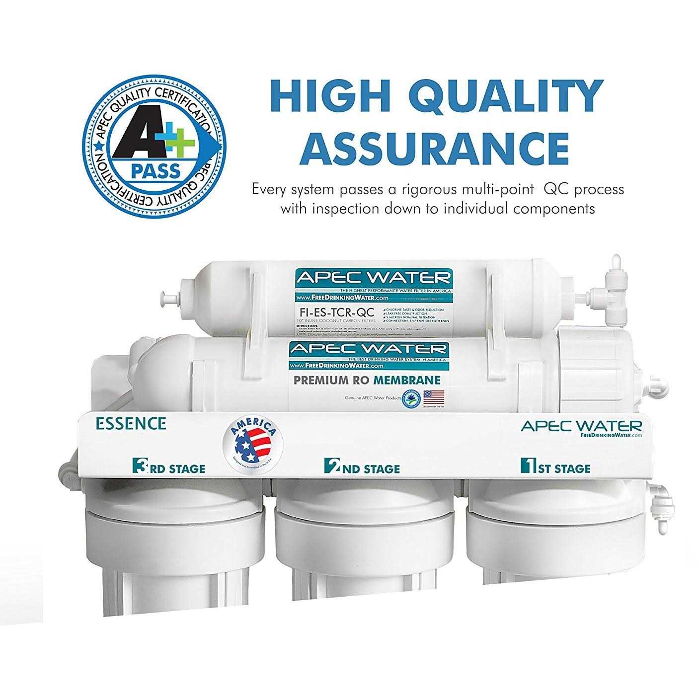 APEC Water Systems APEC Top Tier 5-Stage Ultra Safe Reverse Osmosis Drinking Water Filter System