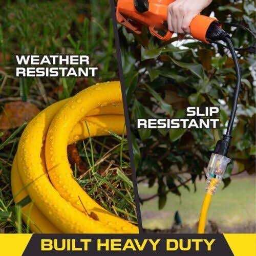Clear Power 12/3 SJTW Heavy Duty Outdoor Extension Cord