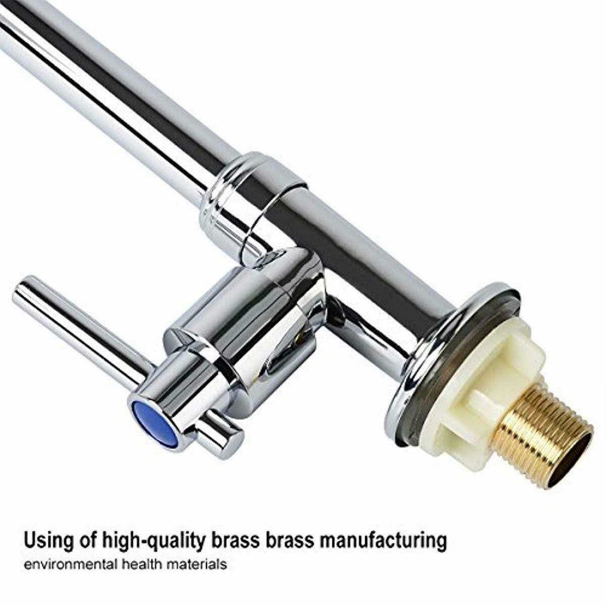 Gonabos Cold Water Faucet Only High Arc Single Handle One Hole Faucet for Kitchen Garden Bar Outdoor Boat Camper