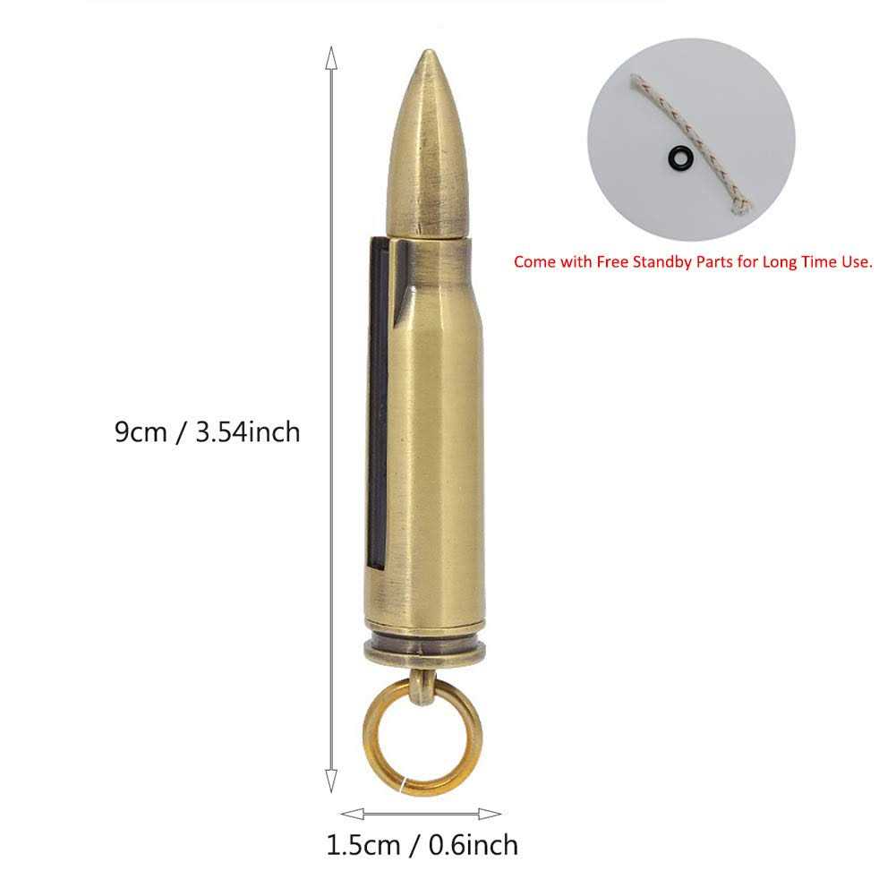 Bollaer Matchstick Fire Starter Fire Starter Flint Match Lighter Keychain Outdoor Camping Emergency Survival Gear