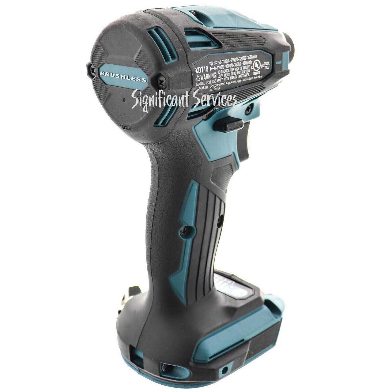 Makita XDT19Z 18V LXT Brushless Cordless 4-Speed Impact Driver