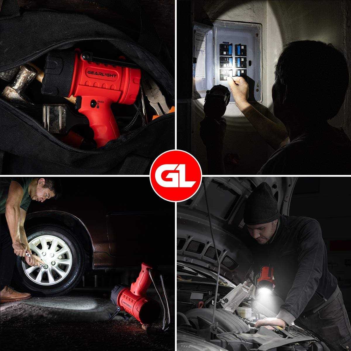 GearLight High Lumen Waterproof LED Spotlight Outdoor Camping