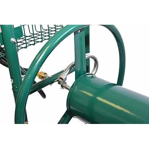 XtremepowerUS Garden Water Hose Reel Cart 300 ft Outdoor Yard Planting