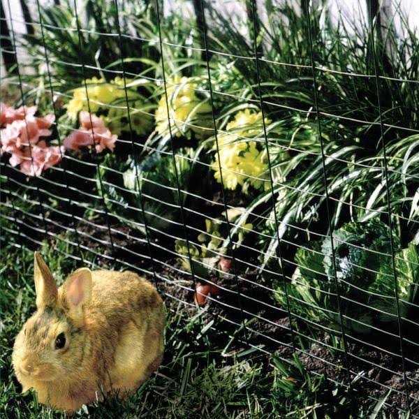 YARDGARD 2.3 ft. x 50 ft. Black PVC-Coated Garden Fence