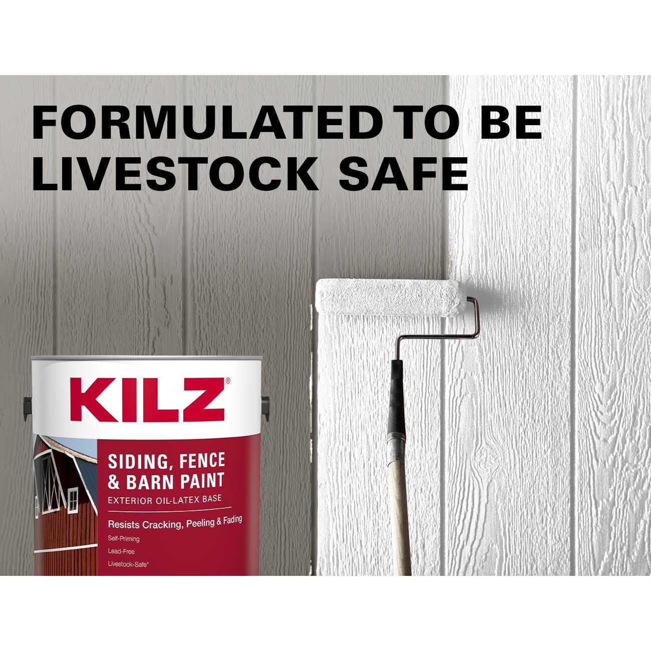 Kilz Siding, Fence, and Barn Paint