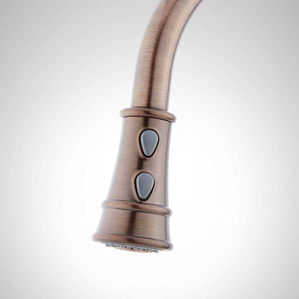 Signature Hardware Amberley 1.8 GPM Single Hole Pull Down Kitchen Faucet