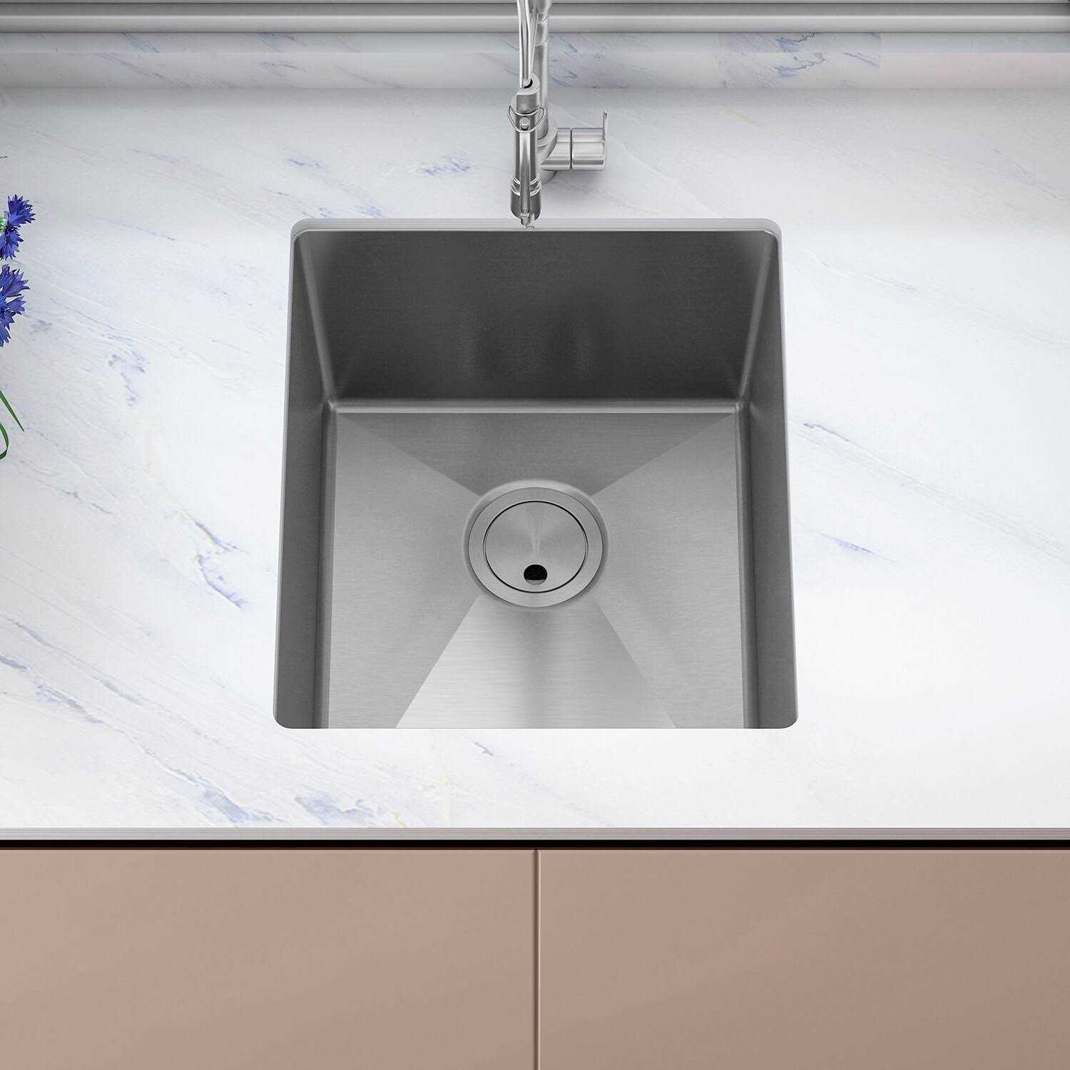 Sinber 32 in. Undermount Single Bowl 18 Gauge 304 Black Stainless Steel Kitchen Sink