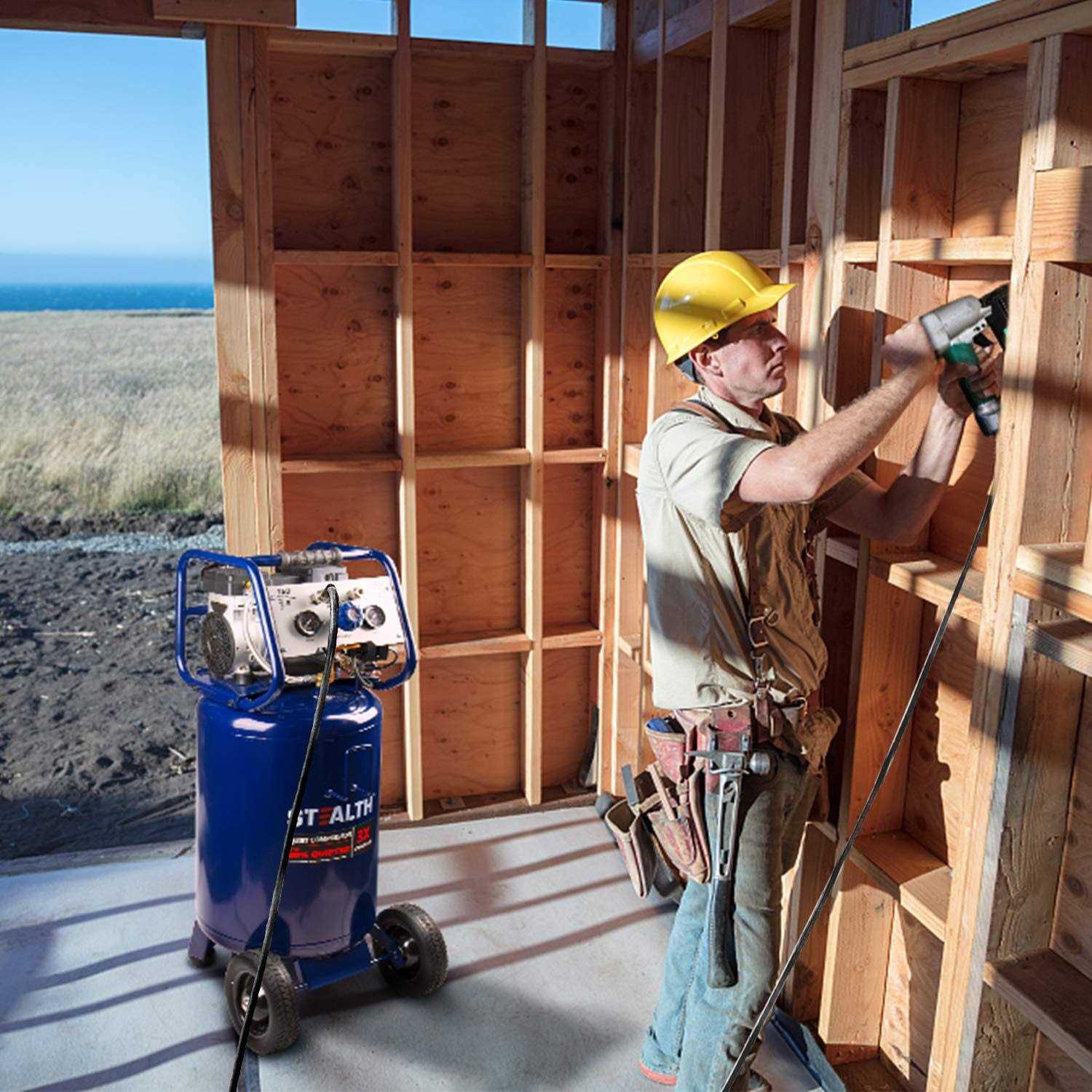 Stealth Professional 20 Gal. 150 PSI 2 Portable Vertical Electric Air Compressor