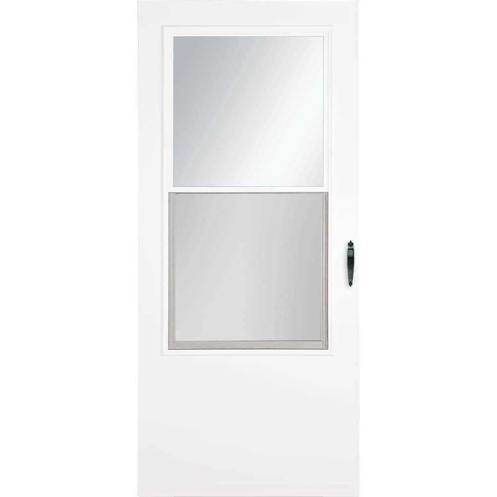 Larson 36-in x 81-in White Mid-view Wood Core Storm Door 59008032M