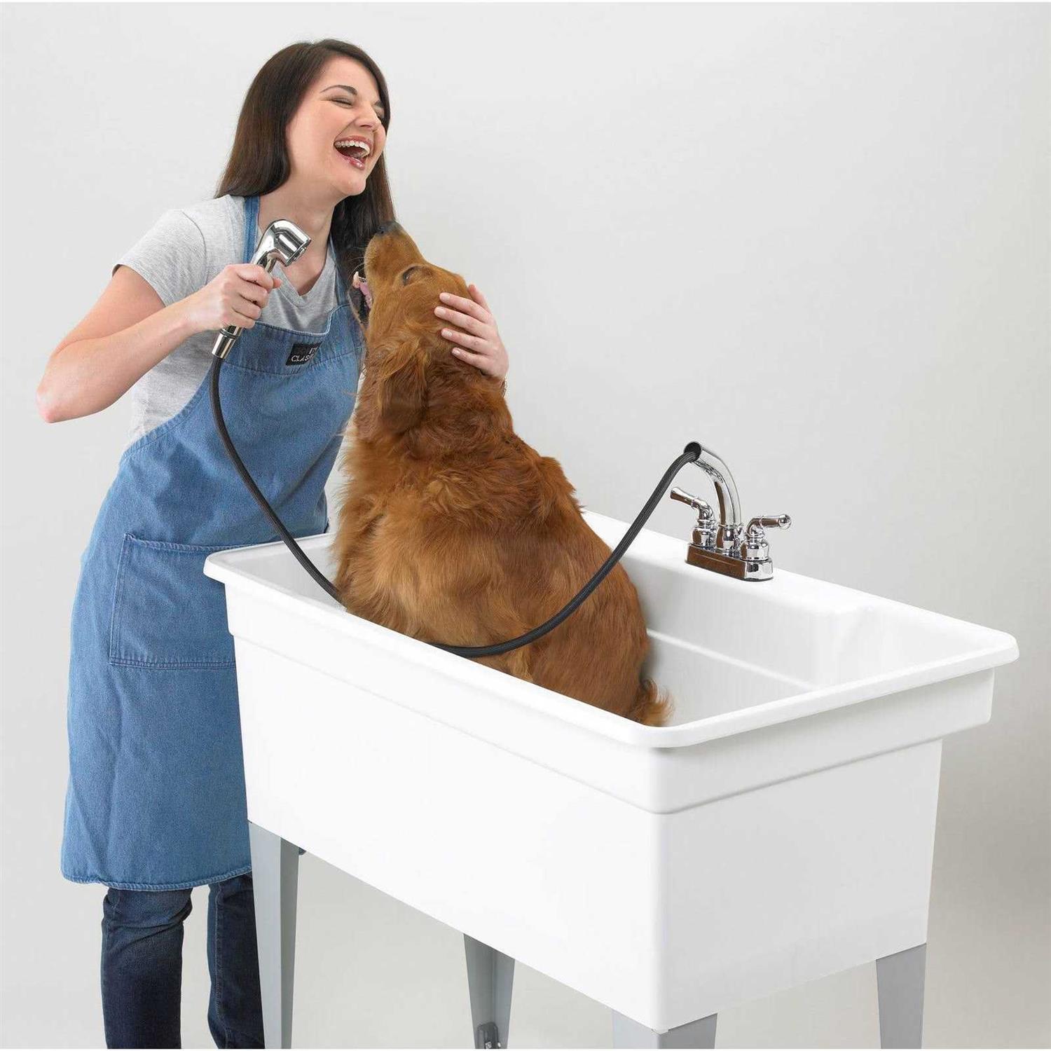 Mustee 28F Bigtub Utilatub Laundry Tub Floor Mount