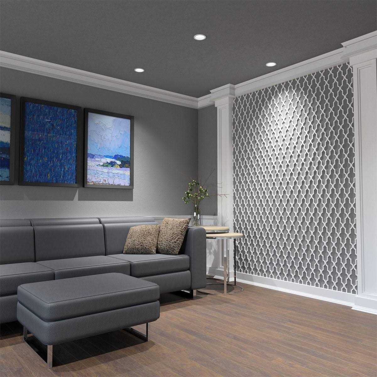 Ekena Millwork Casablanca Decorative Fretwork Wall Panels in Architectural Grade PVC