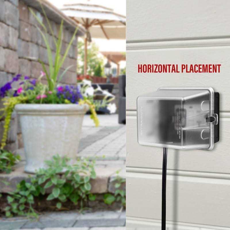 ENERLITES Extra-Duty Weatherproof Enclosure, Outdoor Outlet Cover, Outdoor Decorator/GFCI Receptacles, Dual Installation, Horizontal or Vertical Use