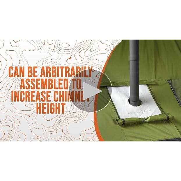 Guide Gear Outdoor Wood Stove Pipe Extension Accessories