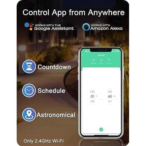 Palawell 72W WiFi Low Voltage Landscape Transformer Outdoor Landscape Light Transformer with Timer