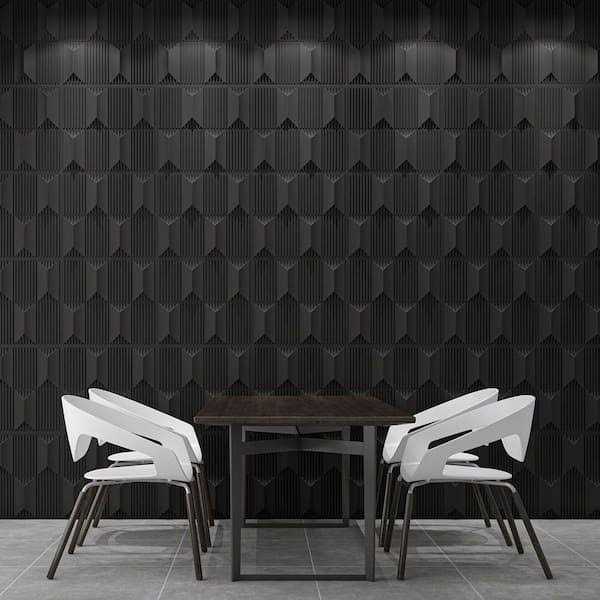 Art3dwallpanels 19.7 in. x 19.7 in. PVC 3D Wall Panel Interior Wall Decor 3D Textured Wall Panels Pack 12 Tile