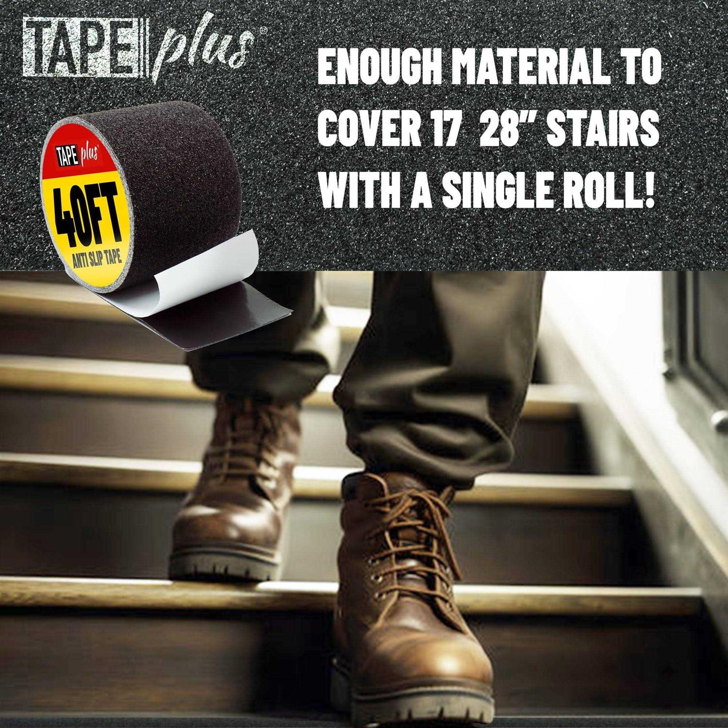 TapePlus Anti Slip Tape for Stairs Waterproof Grip Tape for Outdoor/Indoor