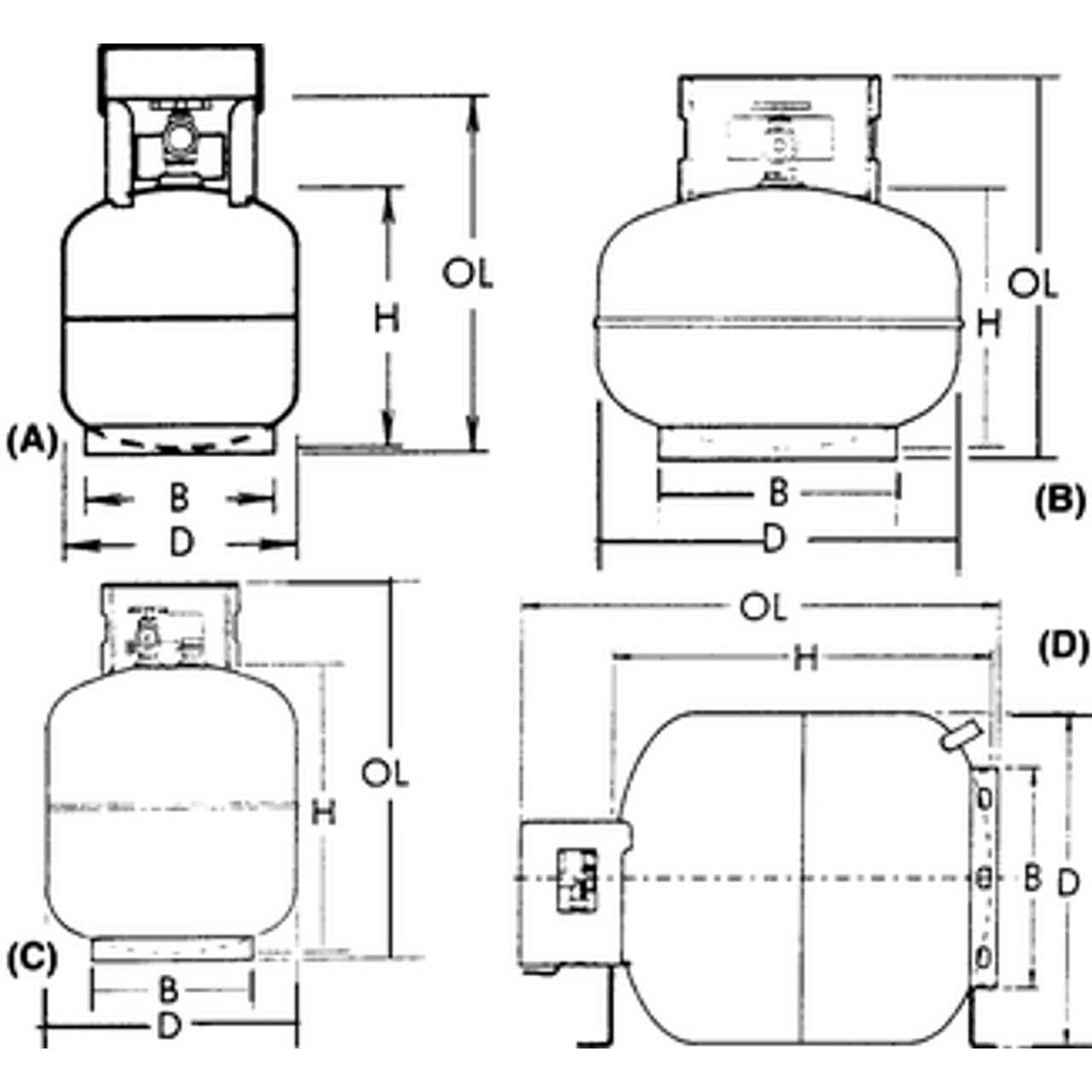 Manchester Vertical Cylinder Propane Tank