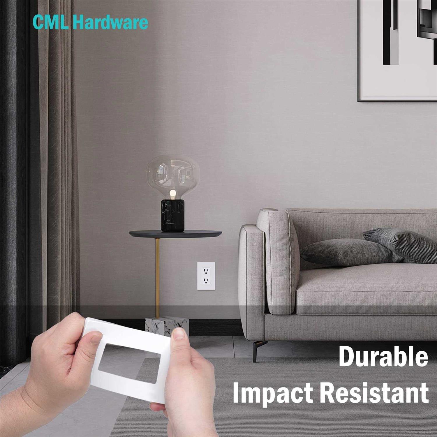 CML Hardware CML Decorator Screwless Wall Switch Plates