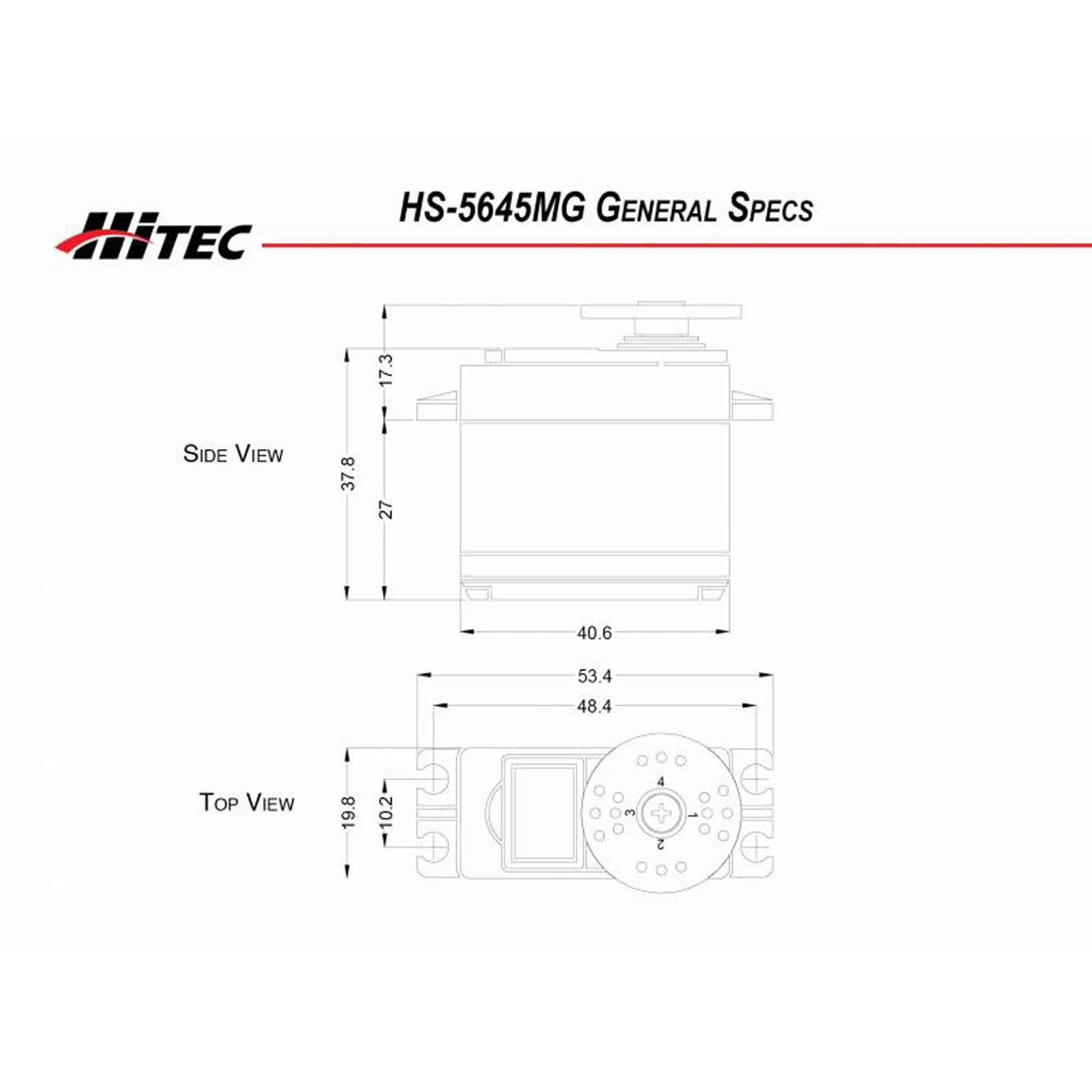 Hitec HS-5645MG Digital High Torque Servo