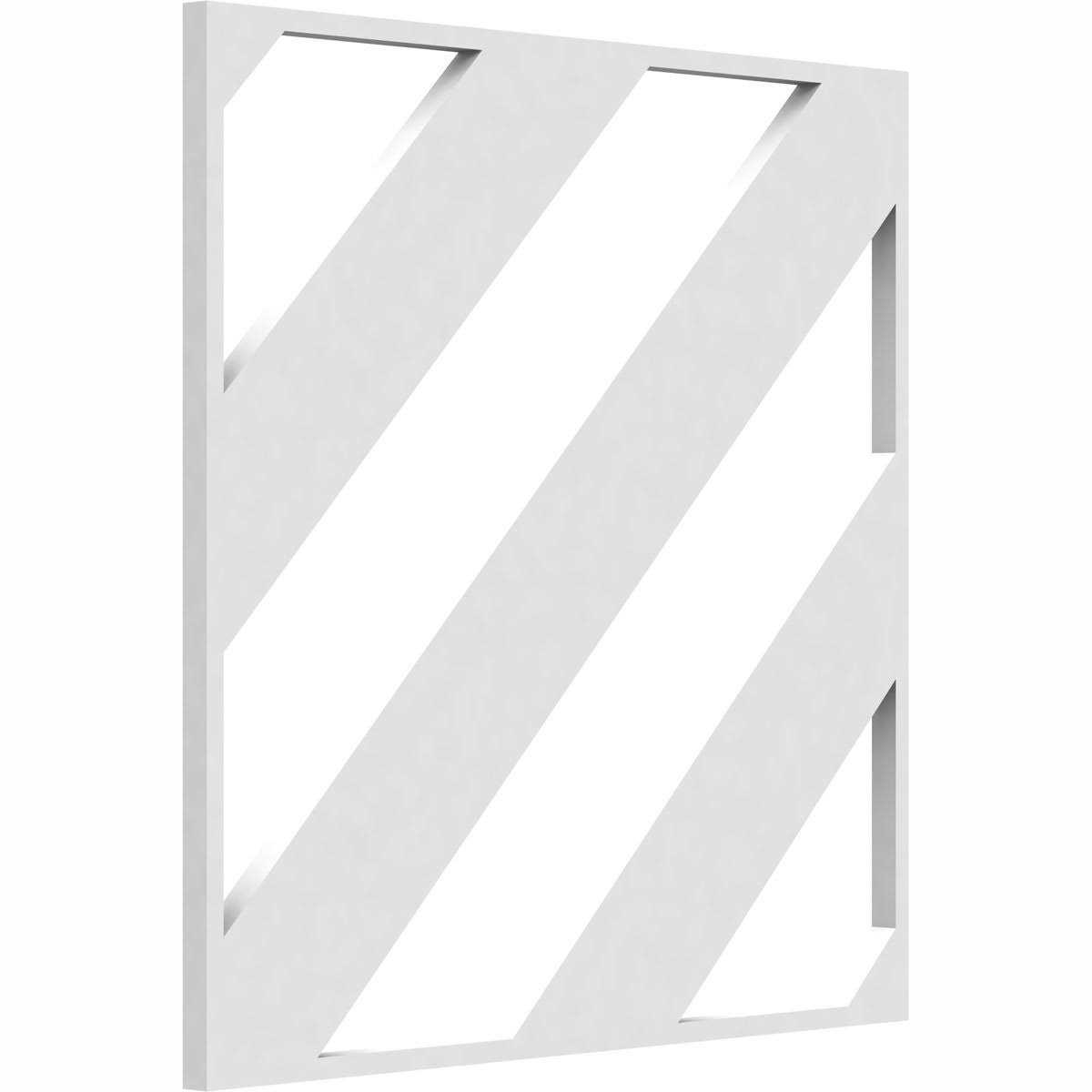 Ekena Millwork Strymon Decorative Fretwork Wall Panels in Architectural Grade PVC