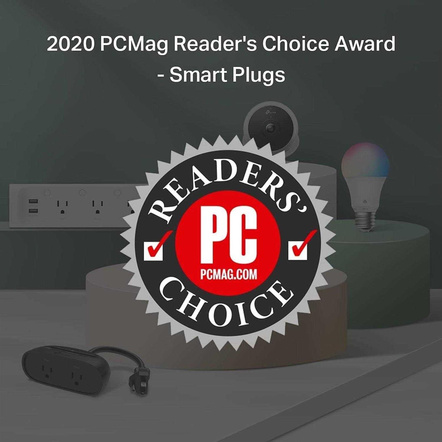 Kasa Smart Kasa Outdoor Smart Plug Smart Home Wi-Fi Outlet with 2 Sockets EP40