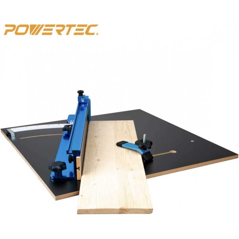POWERTEC 71403 Table Saw Cross Cutting Sled, Woodworking Jig and Hardware Kit for Precise Cuts