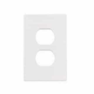 Eaton PJS26W Arrow Hart PJS26 Decorative Screw Less Wall Plate, 1 Gang, 3.13 in L x .5 in W x 4.88 in H, White
